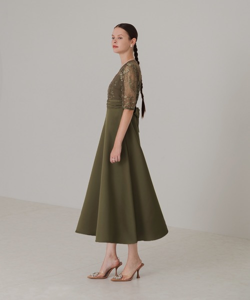 「Leja」 半袖ワンピース MEDIUM グリーン レディース_画像5