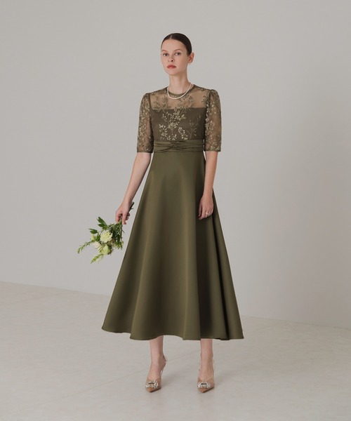「Leja」 半袖ワンピース MEDIUM グリーン レディース_画像8