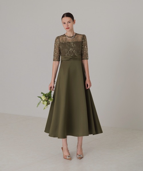 「Leja」 半袖ワンピース MEDIUM グリーン レディース_画像9