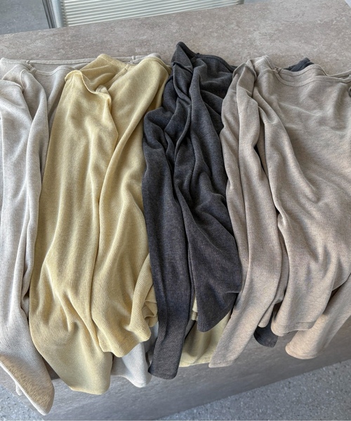 「feepur」 長袖カットソー MEDIUM アイボリー レディース_画像2