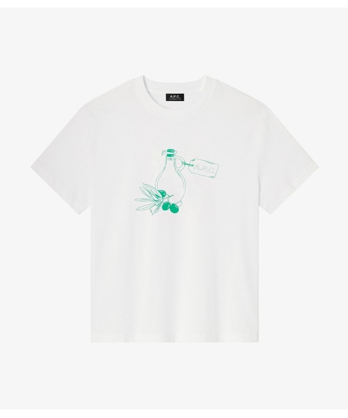A.P.C.（アーペーセー） tシャツ T-SHIRT HUILE DOLIVE メンズ