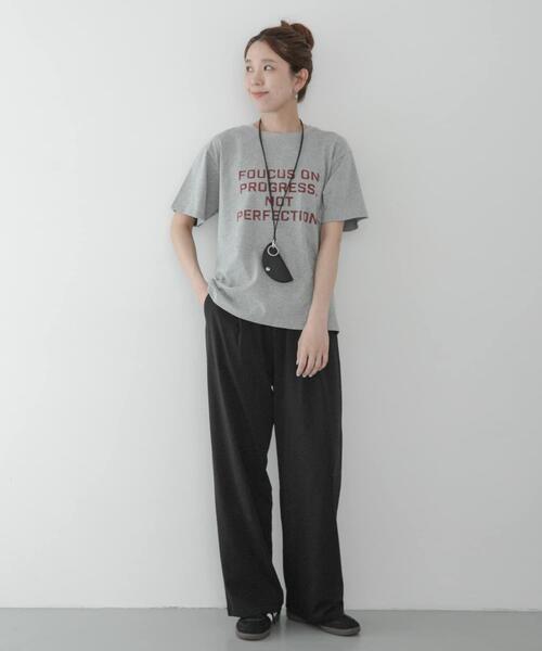 uvカット パンツ 「WEB限定」「UR TECH ひやサラクール」イージーワンタックパンツ レディースの画像
