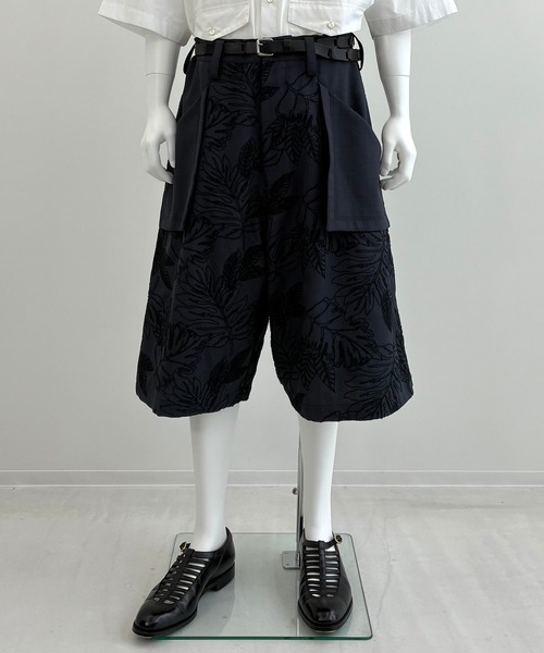 ハーフパンツ パンツ 「UJOH HOMME」Reverse Pocket Half PNT メンズの画像
