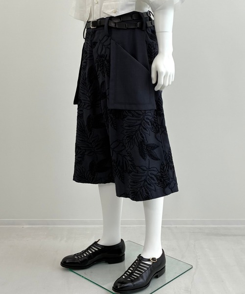ハーフパンツ パンツ 「UJOH HOMME」Reverse Pocket Half PNT メンズの画像
