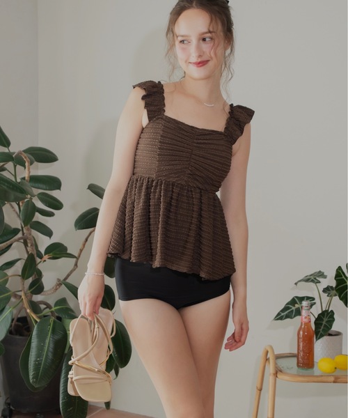 JUMELLE（ジュメロ） 水着 ジャガードペプラム水着 レディース