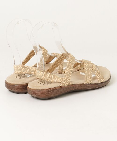 「ISLAND SLIPPER」 フラットサンダル US8 ベージュ レディース_画像2