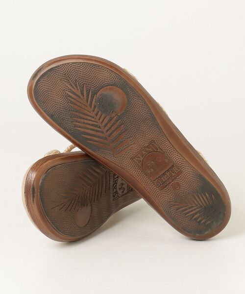 「ISLAND SLIPPER」 フラットサンダル US8 ベージュ レディース_画像3