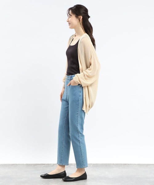 「GLOBAL WORK Smile Seed Store」 ニットカーディガン LARGE グレー系その他2 レディース_画像3