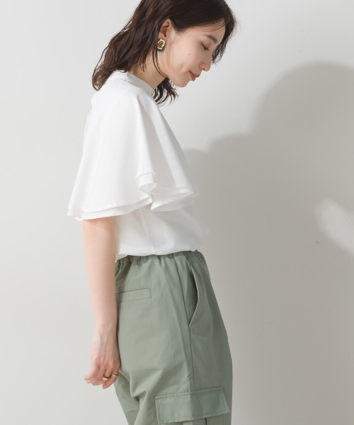 「terrace」 ノースリーブブラウス MEDIUM カーキ レディース_画像5