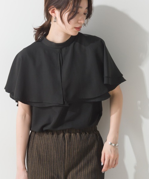 「terrace」 ノースリーブブラウス MEDIUM カーキ レディース_画像9