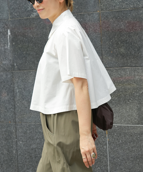 CELERI ブラウス シャツ 半袖 CELERI Aライン シャツ レディース