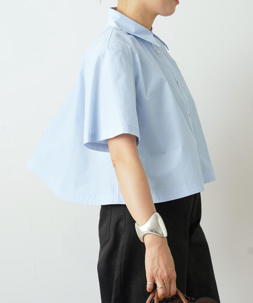 CELERI ブラウス シャツ 半袖 CELERI Aライン シャツ レディース