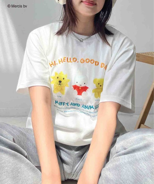 MUVEIL ×ミッフィー プリント半袖Tシャツ カットソー　38サイズ MUVEIL ×ミッフィー プリント半袖Tシャツ カットソー 38サイズ miffy