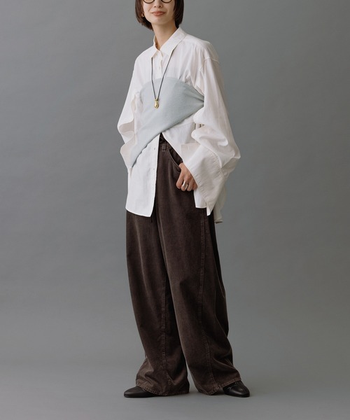 ADAM ET ROPE'（アダムエロペ） ワイドパンツ パンツ コーデュロイ