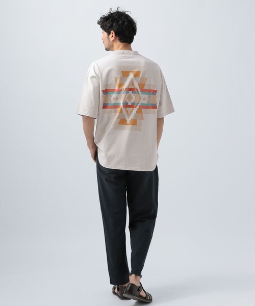 「PENDLETON」 半袖Tシャツ MEDIUM チャコールグレー メンズ_画像2
