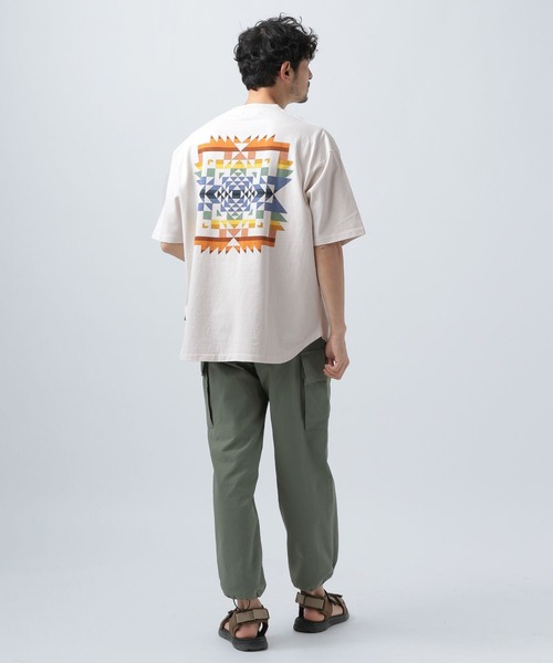「PENDLETON」 半袖Tシャツ MEDIUM チャコールグレー メンズ_画像5