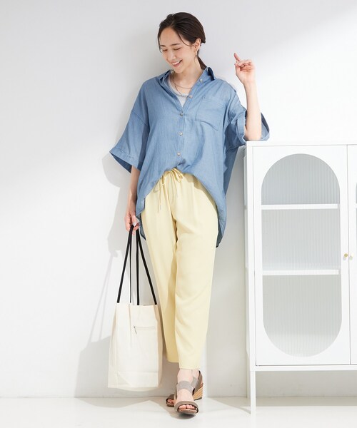 SHOO・LA・RUE（シューラルー） ブラウス シャツ 半袖 「S-LL/洗濯機可