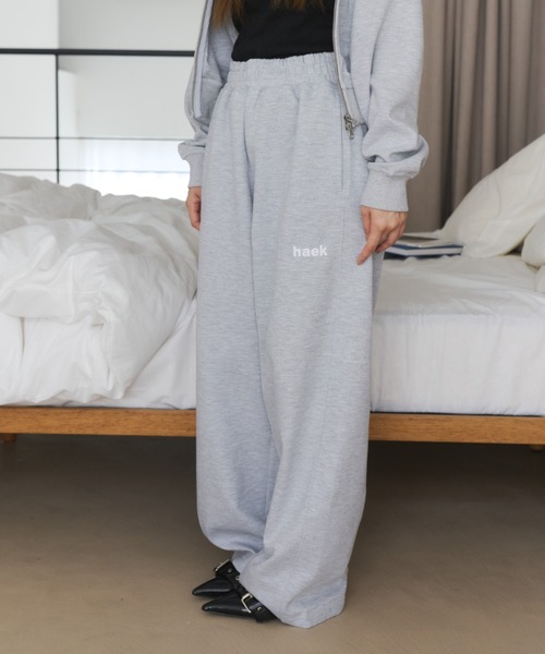 haek ワイドパンツ スウェットパンツ ジャージ curve sweat pants