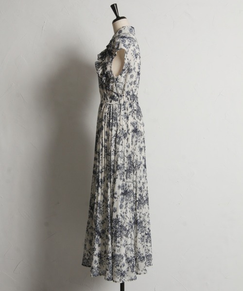 「tocco closet」 シャツワンピース M ネイビー レディース_画像4