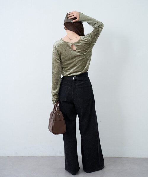 「Kastane」 デニムパンツ 0 インディゴブルー レディース_画像9