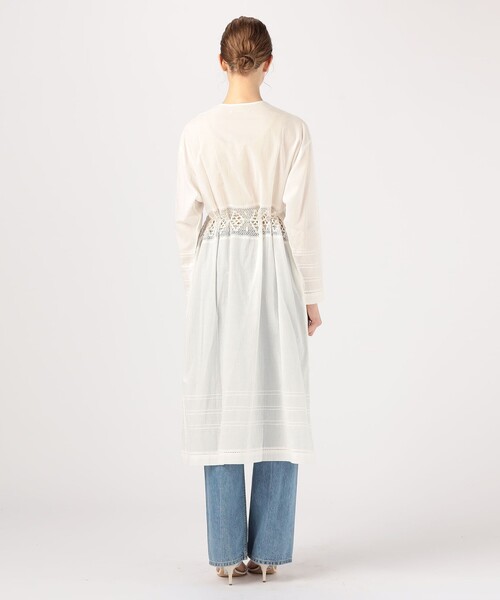 「NE QUITTEZ PAS!」 長袖ワンピース FREE ホワイト系その他 レディース_画像4