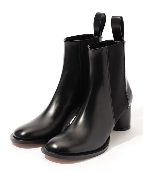 PIPPICHIC OBLIQUE コンバット ブーツ 37 1/2 ブラック PIPPICHIC（ピッピシック） ショート ブーツ PIPPICHIC OBLIQUE