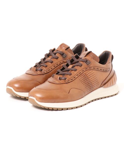 ホワイト、ブラウン ecco（エコー） メンズ スニーカー ASTIR Shoe : ZOZOTOWN Yahoo!店