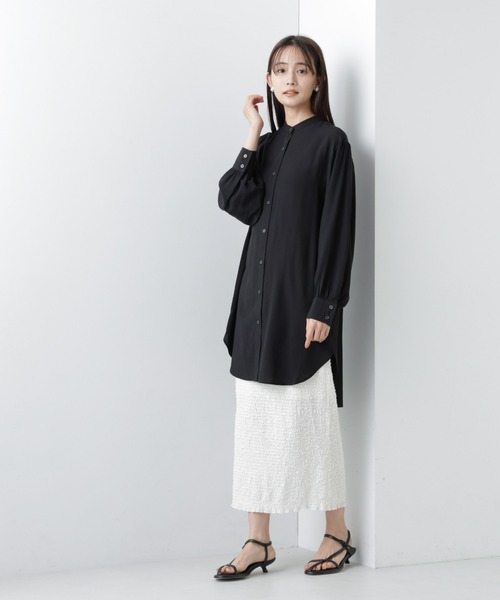 ブラウス シャツ チュニックシャツ レディース BABYLONE ブラウス シャツ ポケットチュニックシャツ レディース