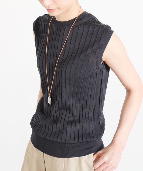 SLOANE　18G ノースリーブ ニット SLOANE（スローン）の「SLOANE / 18G 天竺 ノースリーブ ニット