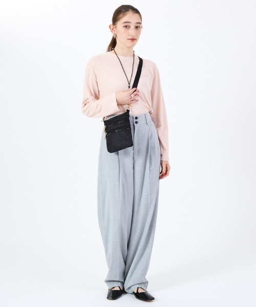 極美品⭐️ 3 ZIP CROSSBODY パフィーブロッサムズ＊レスポートサック 3 ZIP CROSSBODYパフィーブロッサムズ（ミニバッグ