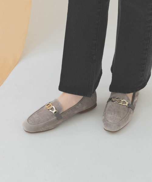 シューズ バレエシューズ 『MADE IN JAPAN』 スエード調チェーンローファー 67502407ZOZOTOWN Yahoo!店