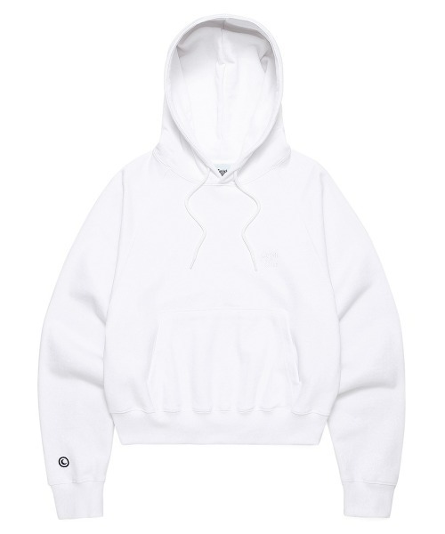 パーカー A'GEM/9 × .kom「CAVISH/カビシ」W SELLER LOGO CROPPED HOODIE レディース Cavish パーカー A'GEM/9 × .kom「CAVISH/カビシ」W SELLER LOGO