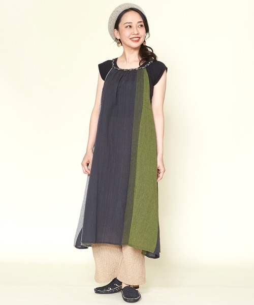 チャイハネ（CAYHANE） ワンピース 「チャイハネ」カラパナストライプ