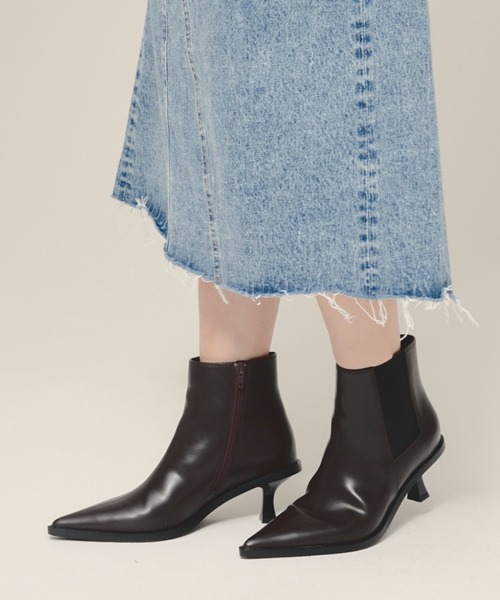 【再入荷】 ブーツ ZOZOTOWN : レディース Boots/966587 Heel 「eL」Chelsea 靴