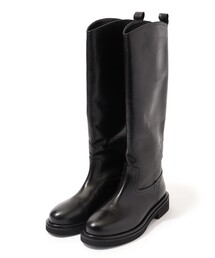 GALERIE VIE　本革レザーコンビ　ロングブーツ　新品未使用　サイズ 37 GALERIE VIE（ギャルリー ヴィー） ブーツ ボリュームロングブーツ