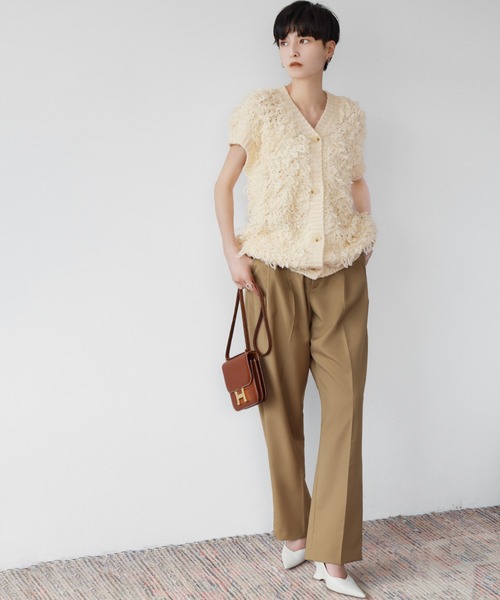 ELFRANK ベスト ジレ ループ編みニットベスト レディース : ZOZOTOWN