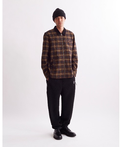 Saturdays NYC シャツ Ryan Zip Front Flannel Shirt メンズ