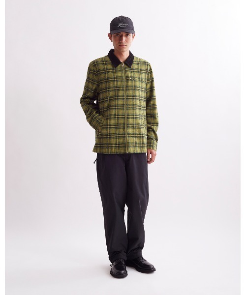 Saturdays NYC シャツ Ryan Zip Front Flannel Shirt メンズ