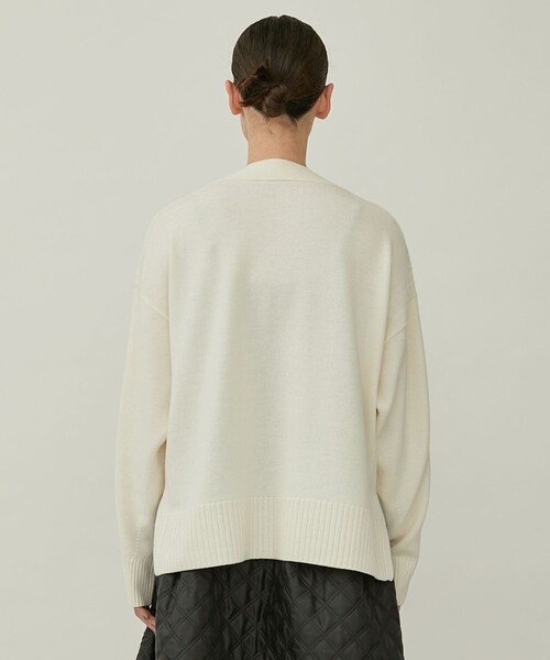 ニット セーター 「STUDIOUS/ステュディオス」メリノウールクルーネックトップス レディース STUDIOUS ニット セーター 「STUDIOUS/ステュディオス」メリノ