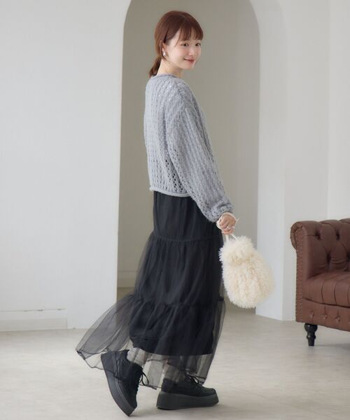 styling チュールレイヤードスカート レディース スカート チュールレイヤードスカート（7月11日入荷予定） | OSMOSIS loaf