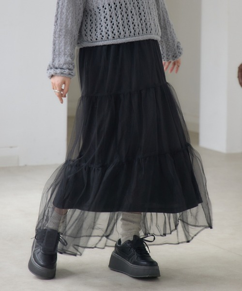 ベルシック ジュエル付きレイヤードスカート レイヤードミニスカート | JILL by JILL STUART（ジル バイ ジル