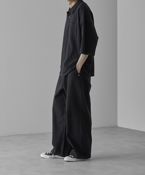 パンツ Omw Jeans Herringbone Buggy Denim Pants RUUBON ジーンズ 「RUUBON」heavy cotton buggy denim pants