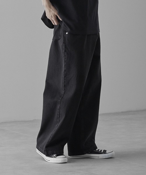 RUUBON ジーンズ 「RUUBON」heavy cotton buggy denim pants