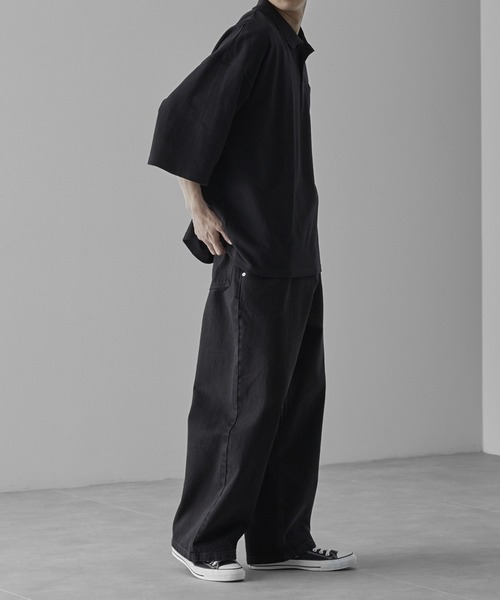 RUUBON ジーンズ 「RUUBON」heavy cotton buggy denim pants