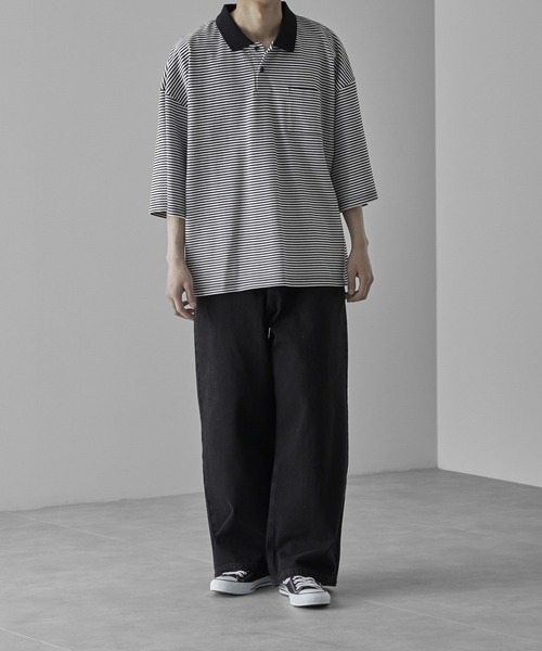 RUUBON ジーンズ 「RUUBON」heavy cotton buggy denim pants