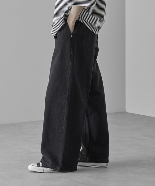 RUUBON ジーンズ 「RUUBON」heavy cotton buggy denim pants