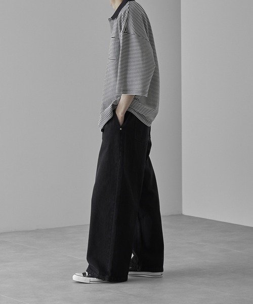 RUUBON ジーンズ 「RUUBON」heavy cotton buggy denim pants