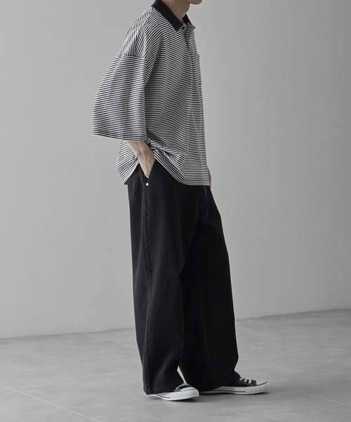 RUUBON ジーンズ 「RUUBON」heavy cotton buggy denim pants