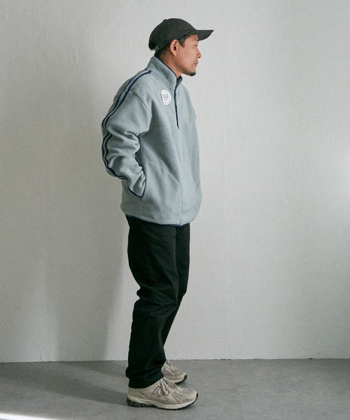 DISCUS トレーナー スウェット 「DISCUS」フリース袖ラインハーフ