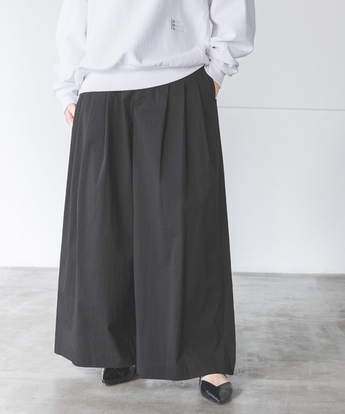 A part by パンツ プリーツタックワイドパンツ レディース